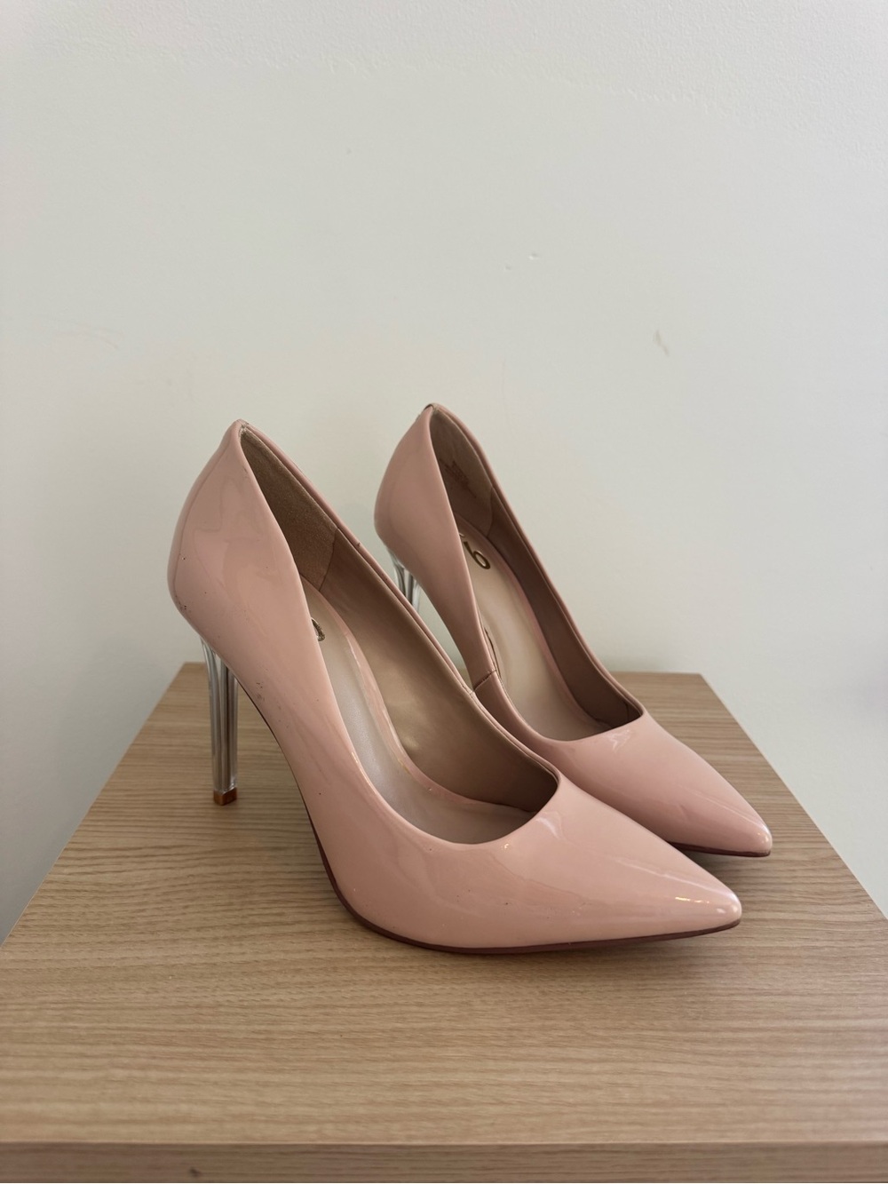 Mix No. 6 Glossy Nude Pink Pointed-Toe Stilettos